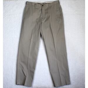 Brooks Brothers Mens 36 x 32 Advantage Chino Hudson Pants Khaki Cotton Office